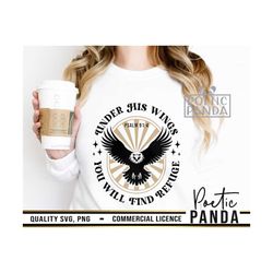 under his name you'll find refuge svg png, psalm 91 svg, christian svg, faith svg, bible verse svg, scripture svg, jesus