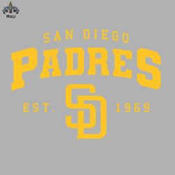 padres san diego est 1969 ii sublimation png download