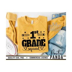 1st grade squad svg png, groovy svg, back to school svg, 1st grade svg, teacher svg, 1st grade png, first grade squad, t