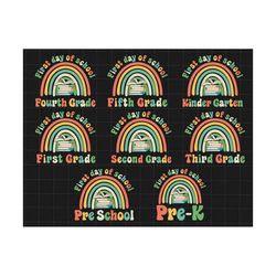 bundle happy first day of school svg, back to school svg, 1st grade svg, teacher life svg, 1st day of school, kindergart