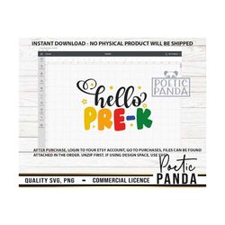hello prek svg png, hello pre-k svg, pre k svg, back to school svg, kindergarten svg, teacher svg, pre-k svg, prek svg,