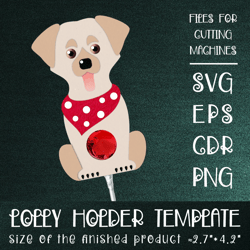 Labrador Retriever | Dog Lollipop Holder | Paper Craft Template SVG