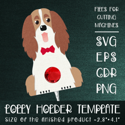Spaniel Dog | Lollipop Holder | Paper Craft Template SVG