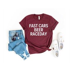 Funny Race shirt checkered flag Funny Racing shirt fast cars shirt beer shirt raceday shirt race day shirt race day carb