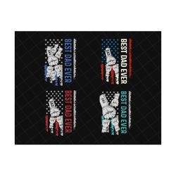 bundle personalized best dad ever png, fist bump set png, happy father's day, dad hand fist bump png, custom number and