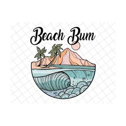 beach bum png, beach life png, summer retro png , boho summer png, beach life mom png, beach sublimation png, beach png,