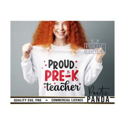 proud prek teacher svg png, graduation shirt svg, pre-k svg, preschool svg, pre k svg, prek svg, pre k teacher svg, pre