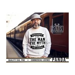 grandpa svg png, the man the myth the legend, best grandpa svg, grandad svg, fathers day svg, dad svg, grandfather svg,