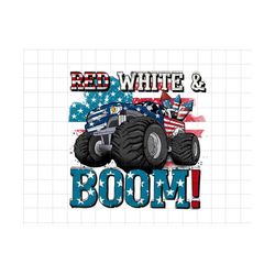 red white and boom png, 4th of july, american freedom, fourth of july png, independence day, patriotic, monster truck pn