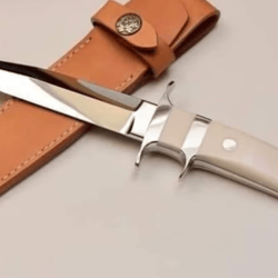 11.0" custom handmade d2 steel hunting knife with resin handle