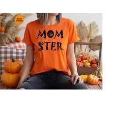 Funny Spooky Mom TShirt, Halloween T-Shirts, Cute Gifts for Mother, Spider Graphic T-Shirts, Gift from Kids, Mommy Cloth