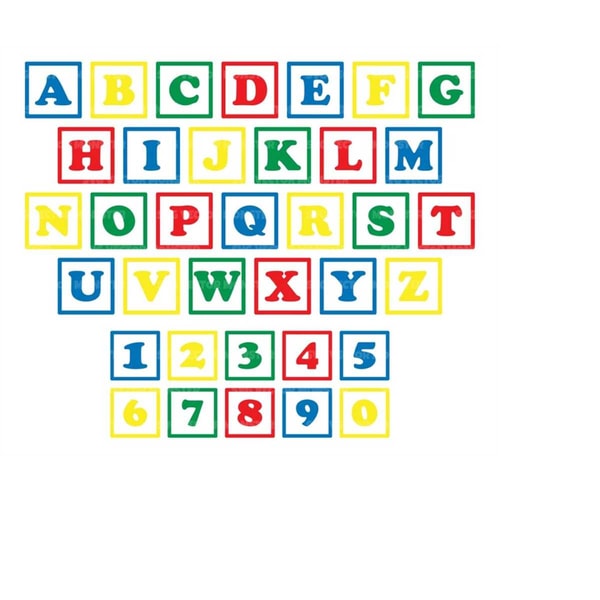 Block One Svg Alphabet Blocks Svg, Numbers Blocks Svg, Building Blocks, Ba - Inspire ...