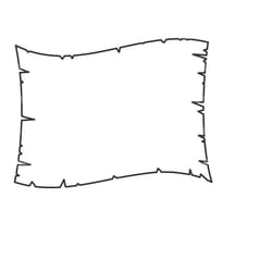 pirate map, old scroll paper svg, papyrus. vector cut file for cricut, silhouette, pdf png eps dxf, decal, sticker, viny