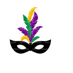 mardi gras mask svg, carnival mask svg, festival mask, vector cut file for cricut, silhouette, pdf png eps dxf, decal, s