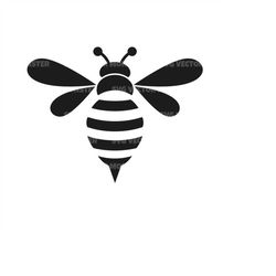 bee svg. bumblebee, honey bee. vector cut file for cricut, silhouette, pdf png eps dxf, decal, sticker, vinyl, pin