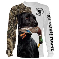 duck hunting with dog custom name 3d full printing long sleeves shirts fsdduck