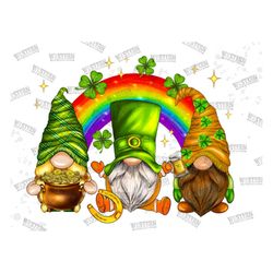 st. patrick's day gnomies rainbow png,patricks gnomes,rainbow,sublimation design,st. patrick's day png,patricks day gnom