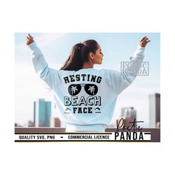 resting beach face svg png, summer svg, beach svg, summertime svg, beach vibes svg, girls trip svg, summer vibes svg, he