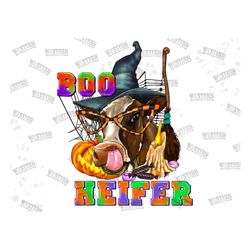 Boo Heifer Png, Halloween Png, Cow Png, Boo Png, Halloween Png,Halloween Design,Witch Hat Png,Spooky Design,Pumpkin Png,