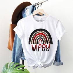 rainbow wifey lesbian wedding shirt, lesbian bride shirt, lesbian wedding gift, bachelorette, lesbian engagement gift, l
