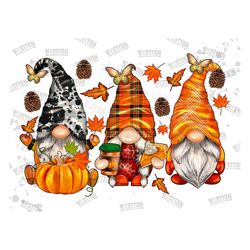 fall gnomes png sublimation design, fall png, autumn png, pumpkin png, thanksgiving gnome png, autumn leaves png, fall c