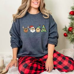 snowman santa elf and reindeer road t-shirt, cute christmas road shirt, sweet holiday party tees, xmas gift for kids shi