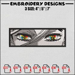 douma eyes embroidery design,demon slayer embroidery, anime design, anime embroidery, embroidery shirt, digital download