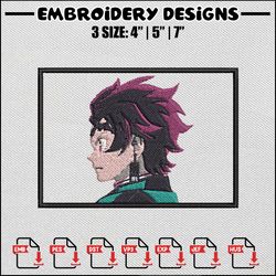 Tanjiro box embroidery design, Tanjiro embroidery, Anime design, Anime embroidery, Embroidery shirt, Digital download