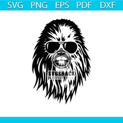 chewbacca with sunglasses svg