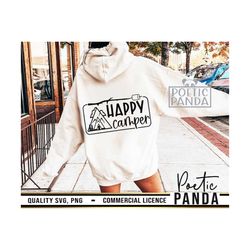 happy camper svg png, funny svg, happy camper svg, camping, outdoors svg, travel svg, summer svg, hiking svg, campfire s