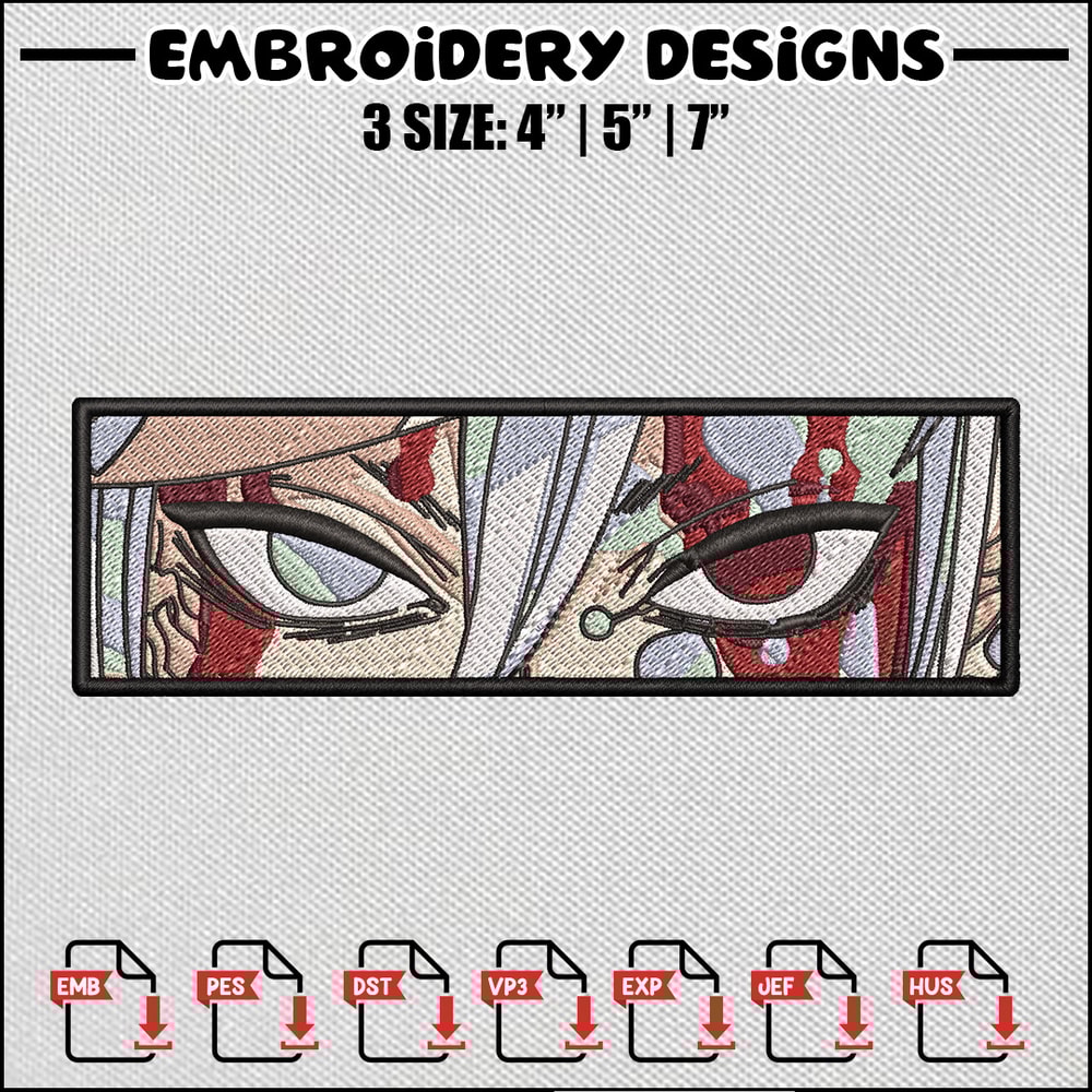 Tengen eyes embroidery design