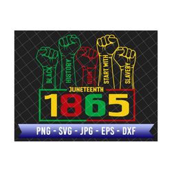 juneteenth day since 1865 svg, black freedom svg, african american svg, black power svg, juneteenth the real independenc