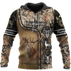 camo caribou deer hunting hoodie sweatshirt t-shirt nm