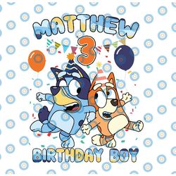personalized bluey birthday boy png, bluey bingo png, bluey birthday png, bluey birthday party bingo, bluey bandit, digi