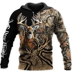 camo caribou deer hunting hoodie t-shirt sweatshirt nm