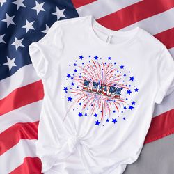 personalized 4th of july name shirt, custom patriotic shirt, america shirt, 4th of july kids shirt, patriotic kids name