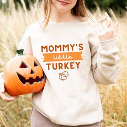 thanksgiving shirt for kids, mommy's little turkey shirt, cute turkey shirt, thanksgiving gift shirt, toddlers thanksgiv