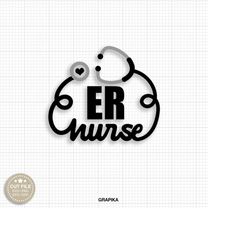 emergency room nurse svg emergency room nurse gift svg emergency room nurse shirt svg heart stethoscope svg cute emergen