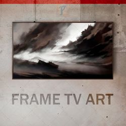 Samsung Frame TV Art Digital Download, Frame TV  avant-garde, Frame TV art conceptual, Subdued Monochromatic, modern art