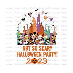 halloween not so scary png, mouse and friends, trick or treat, spooky vibes png, not so scary png, png files for sublim