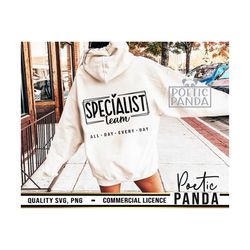 specialist team svg png, reading teacher sv, teacher sv, sped crew sv, , therapist svg, dyslexia svg, autism awareness s