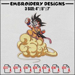 Goku kid embroidery design, Dragonball embroidery, Anime design, Anime embroidery, Embroidery shirt, Digital download