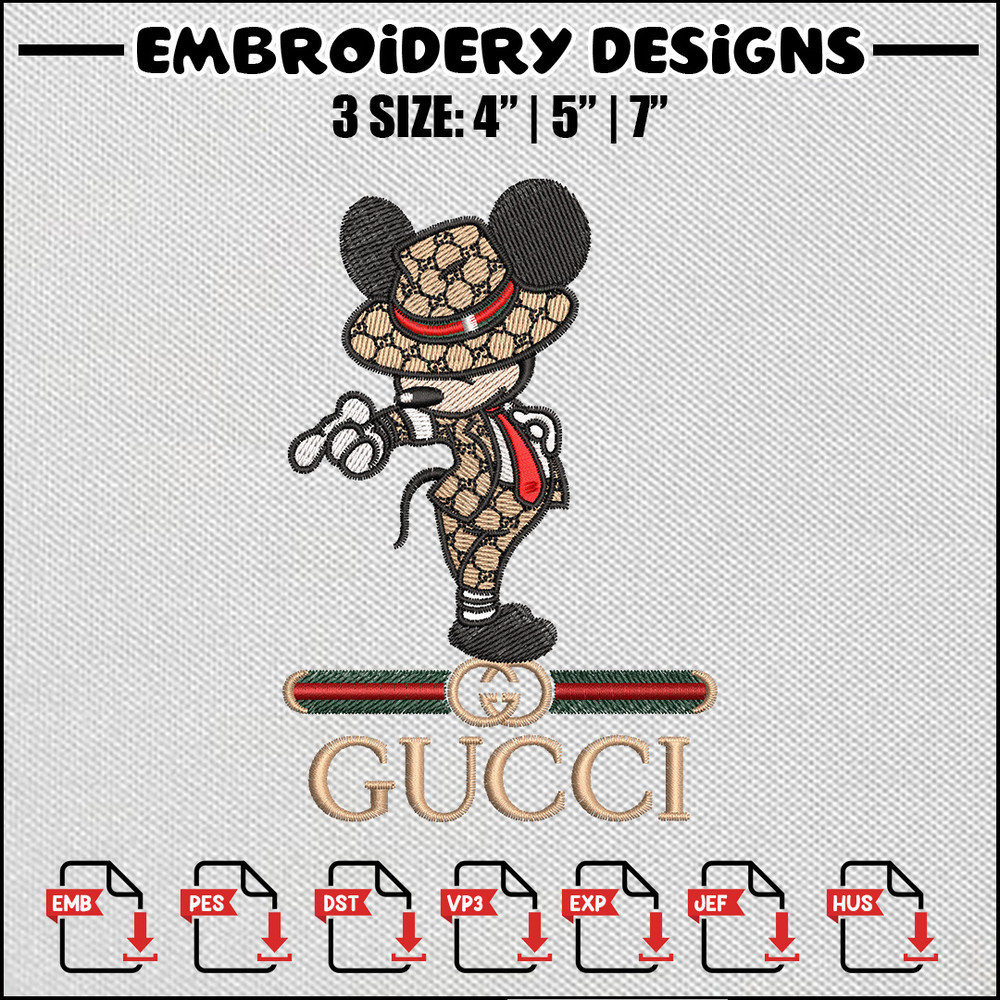 Mickey jackson embroidery design
