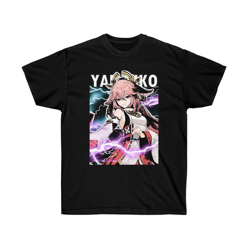 Yae Miko Genshin Impact Shirt , Yae Miko Genshin Shirt, Yae Miko Genshin impact unisex Shirt for fan