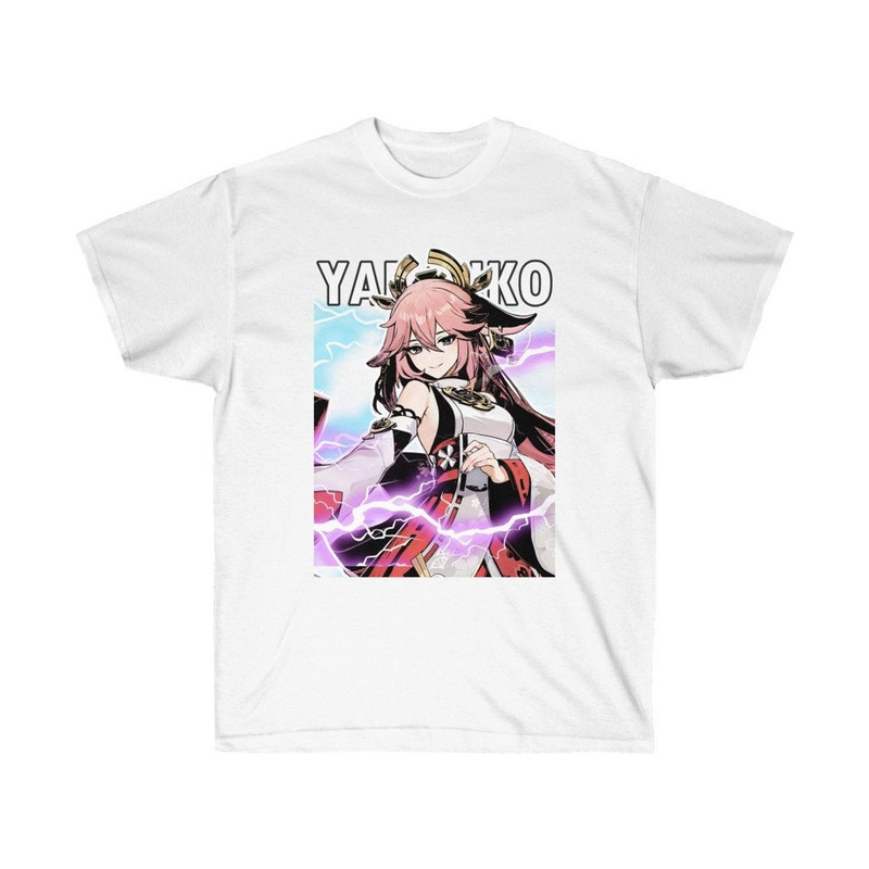 Yae Miko Genshin Impact Shirt , Yae Miko Genshin Shirt, Yae Miko Genshin impact unisex Shirt for fan