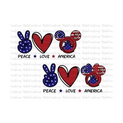 bundle peace love america svg, merica fourth of july, 4th of july, patriotic, memorial day freedom svg
