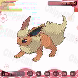 flareon embroidery design,pokemon embroidery design, anime embroidery file, machine embroidery designs, instant download
