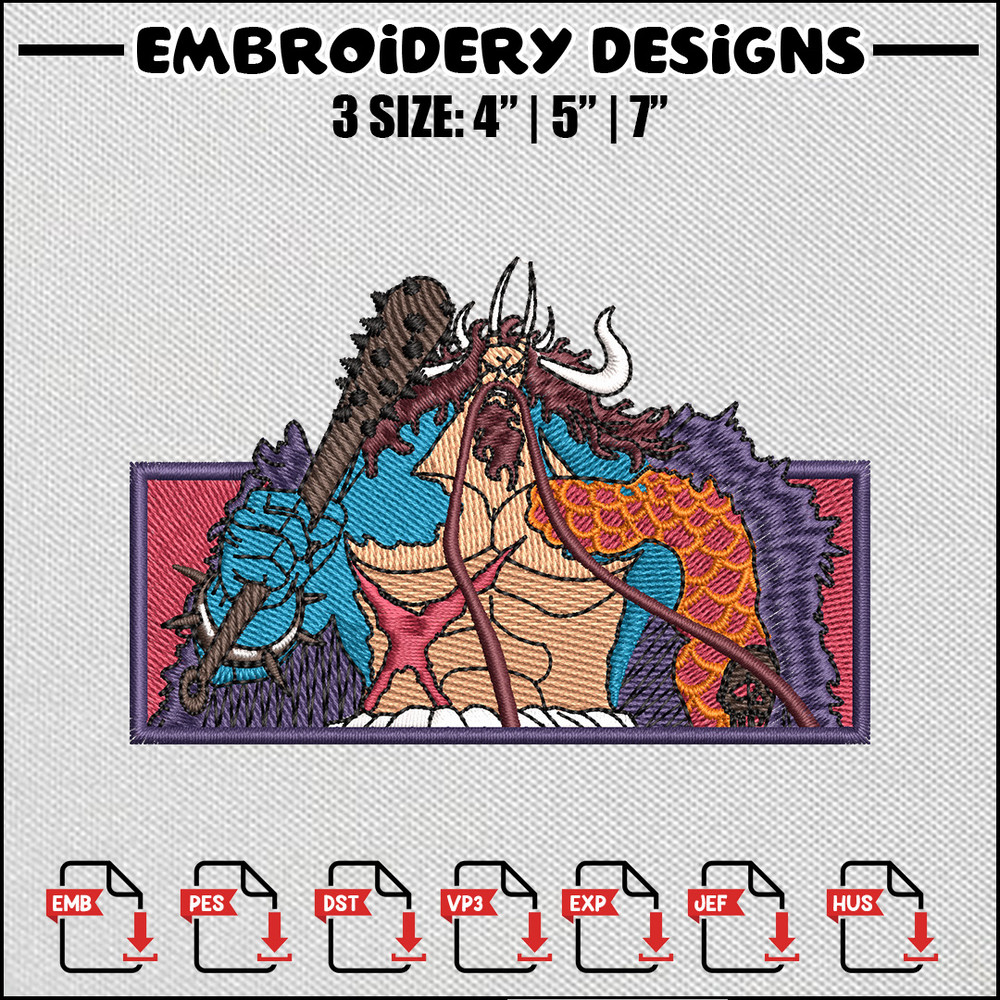 Kaido frame embroidery design