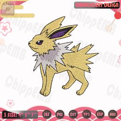 Jolteon Embroidery Design, Pokemon Embroidery Design, Anime Embroidery File, Machine Embroidery Design, Instant Download