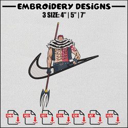 Katakuri nike embroidery design, One piece embroidery, Nike design, Anime embroidery, Embroidery shirt, Digital download